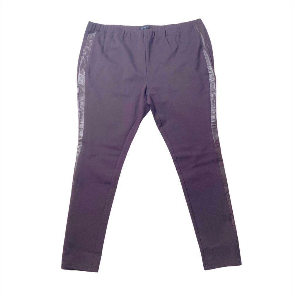 H By Halston Size 1X eggplant color ponte pants